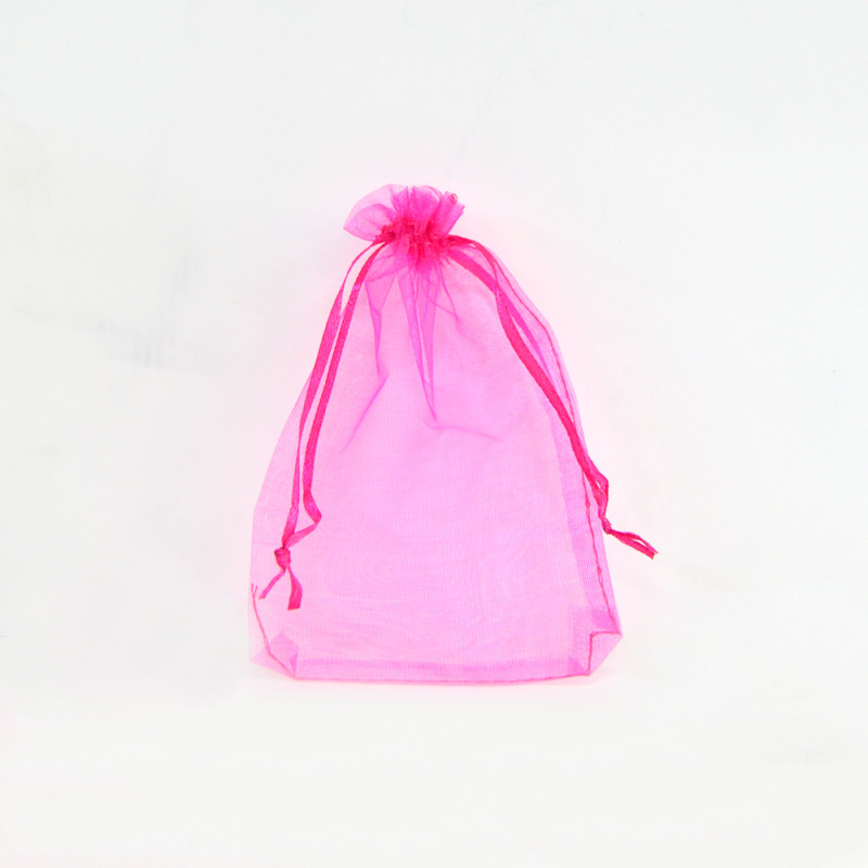 Saco organza Fuchsia Pink 10x14cm