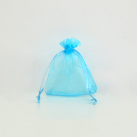 Bolsa organza Sky Blue 7x9cm