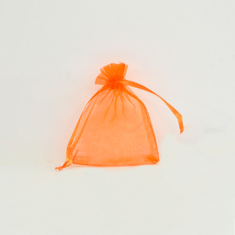 Sachets organza Pumpkin Orange 7x9cm