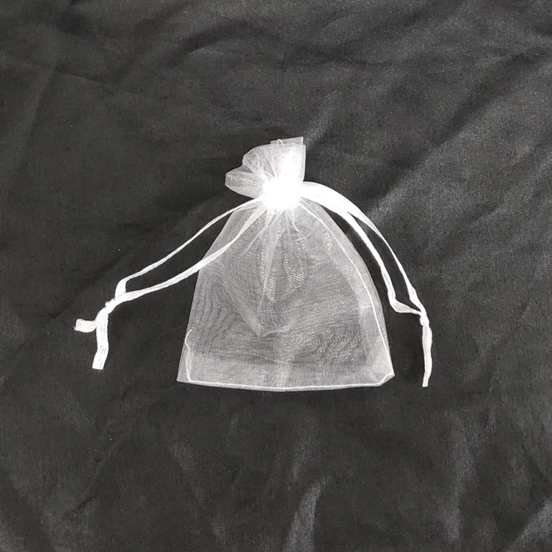 Saco 7x9cm organza Imperial White