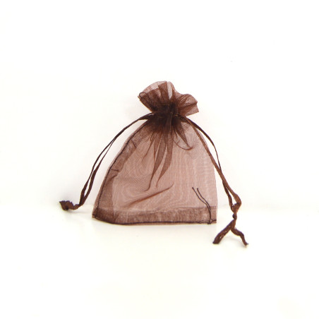 Saco organza Dark Chocolate Templation 7x9cm