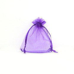 Saco 7x9cm organza Indigo Purple