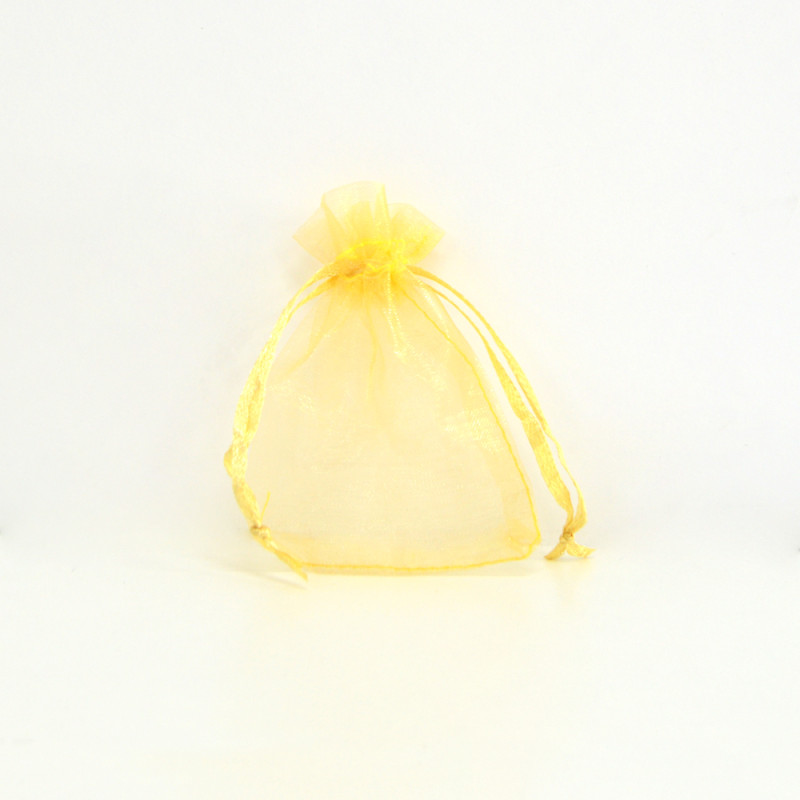 Sachets organza Sun Yellow 7x9cm