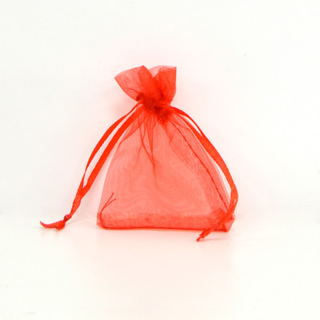 Saco 7x9cm organza Infinite Red