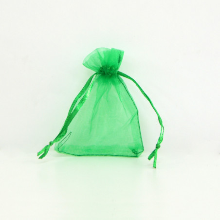 Bolsa organza Amazon Green 7x9cm