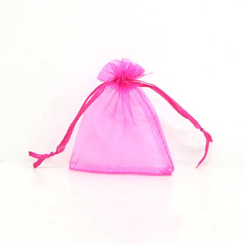 Saco organza Fuchsia Pink 7x9cm