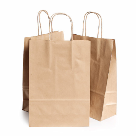 Bolsas de papel de ala retorcida