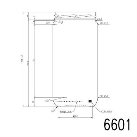 Frasco conserva 750ml 