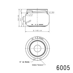 Frasco para creme ou compota 100ml