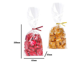 Sachet en cellophane pp bocal 250 g