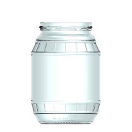 Formato di canna di vetro bottiglia da 1 litro