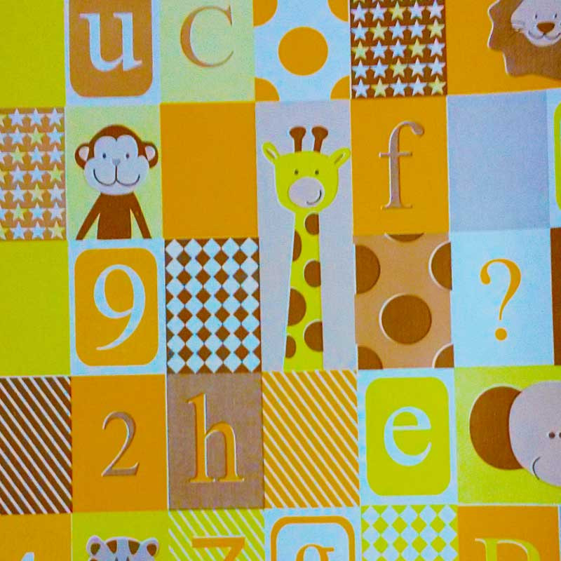 Papel de embrulho bebÃ© bichos