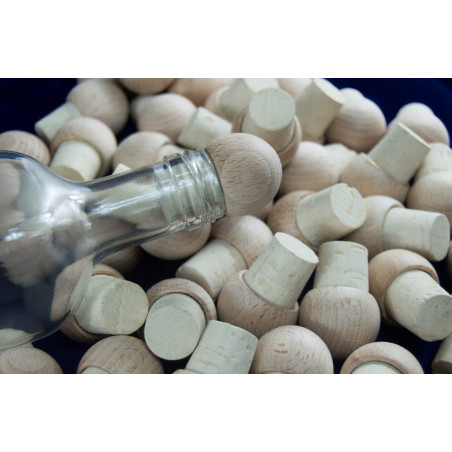 Deluxe stopper with wooden ball