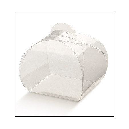 Caixa transparente para amendoas 55x55x50mm