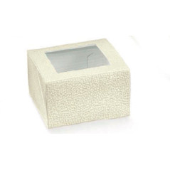 Caja cuadrada con ventana 160x160x60mm