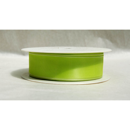 Fita tafeta amarela aramada