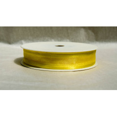 Organza jaune ruban avec côtés