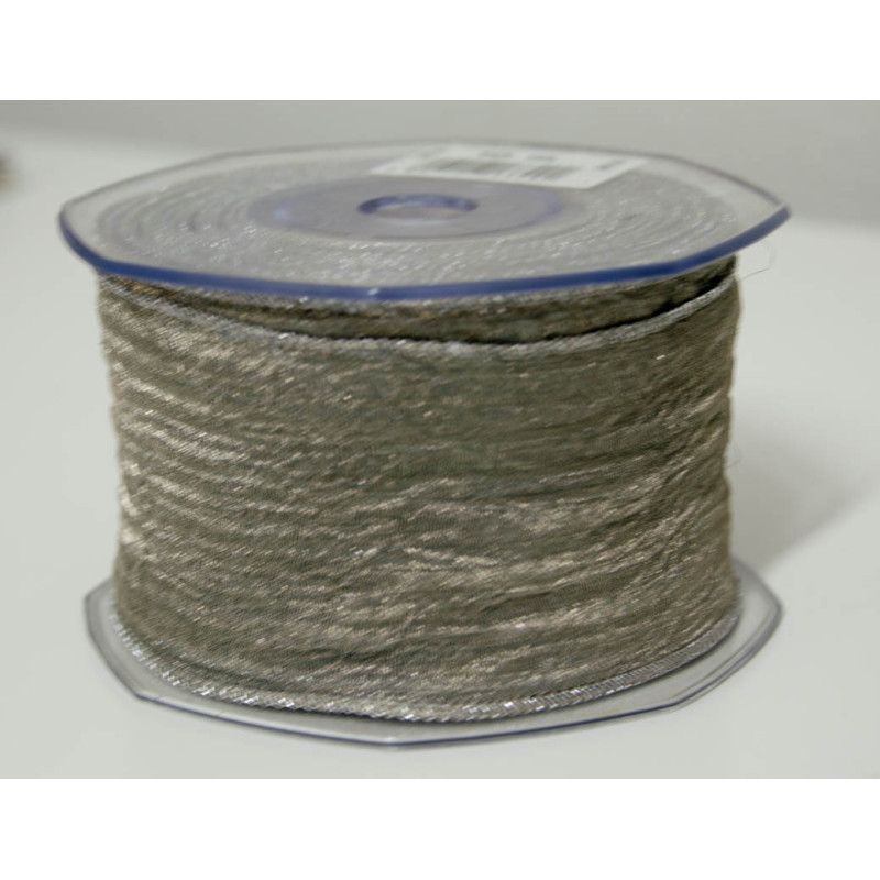 Fita tecido rede cinza