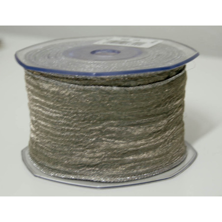 Fita tecido rede cinza