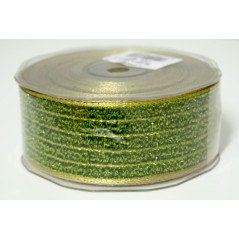 Nastro verde Lipari con oro