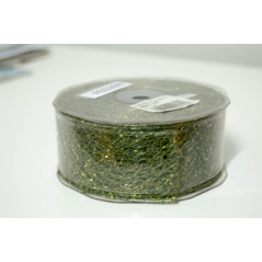 Fita teia verde e ouro