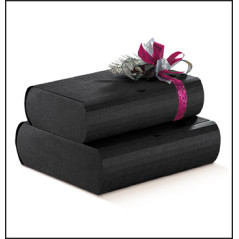 Caixa seta nero couvette 2 garrafas