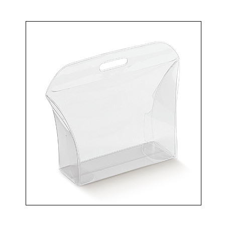 Boîte boules blanches pour 1 bouteille avec fenêtre