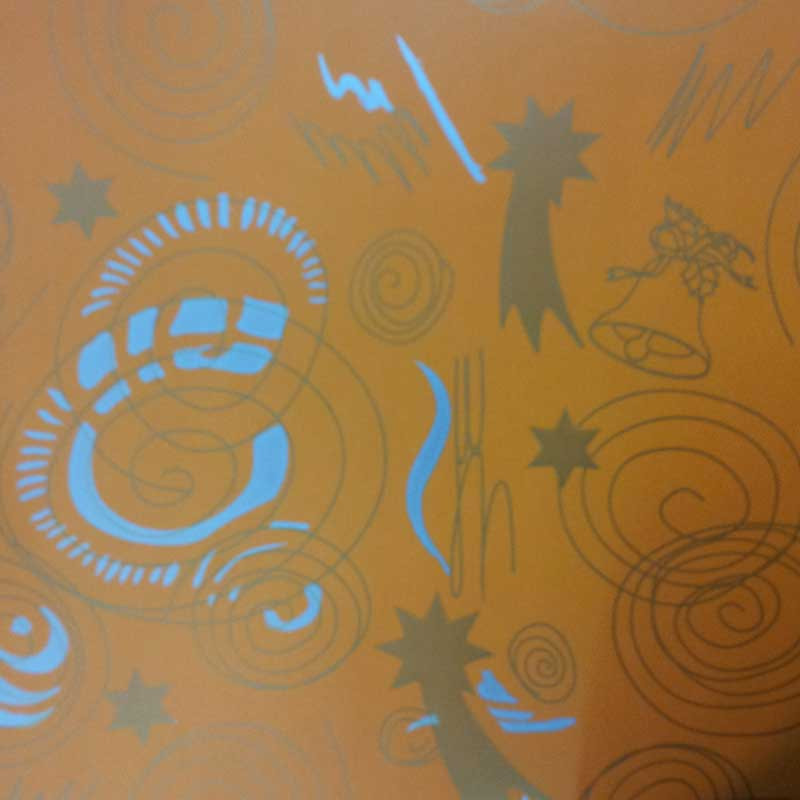 papel de embrulho liso laranja natal