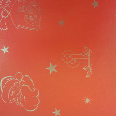 papel de embrulho liso vermelho natal