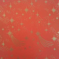 lisse rouge étoiles de papier d’emballage
