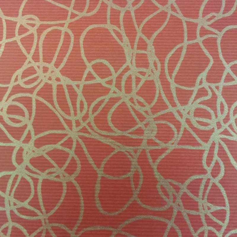 papel de embrulho kraft verjurado natural vermelho linhas