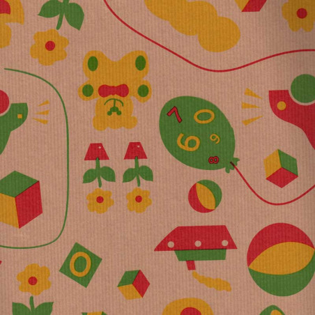 papel de embrulho kraft verjurado natural brinquedos