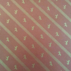 natural kraft paper verjurado wrapping red horses