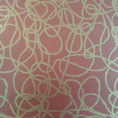 Kraft Papier Verjurado natürliche rote linhas3 Umhüllung