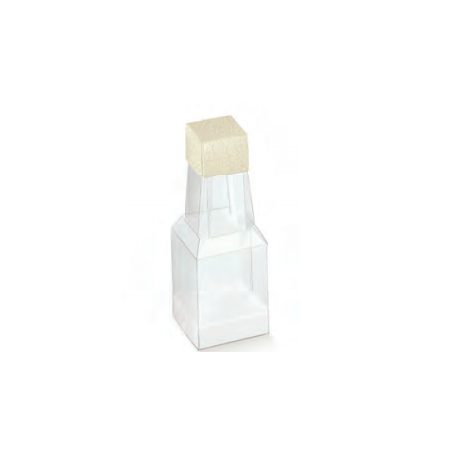 Box white balls for 1 bottle with window