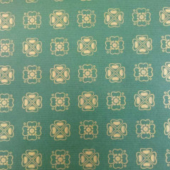 papel de embrulho kraft verjurado natural verde trevo