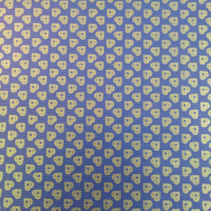 papel de embrulho kraft verjurado natural azul coraçoes