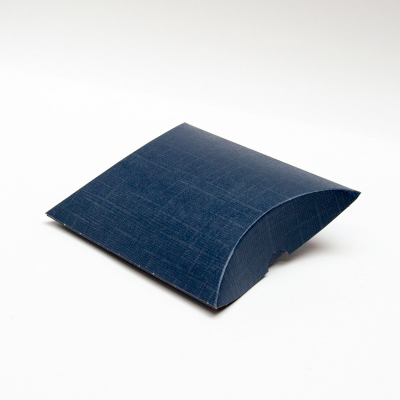 Caixa almofada juta blu 110x120x35mm