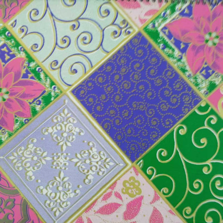 papel de embrulho liso branco flores