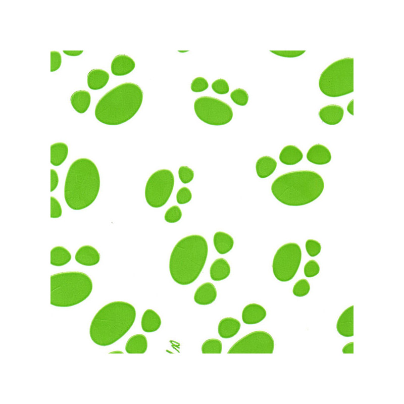 papel de embrulho liso pegadas