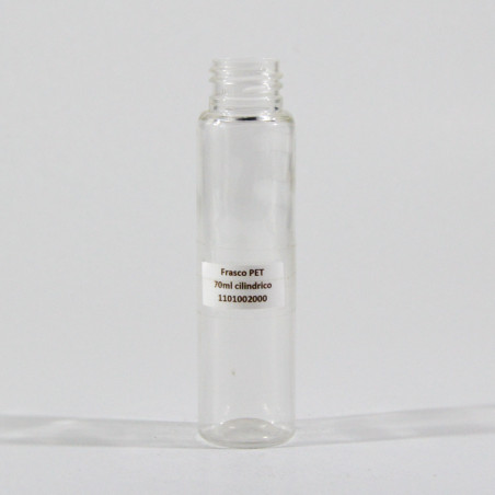 Frasco PET 70ml cilindrico