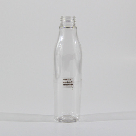 Frasco PET 200ml cónico