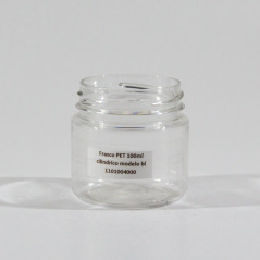 Bottiglia in PET 100 ml modello cilindrico bl