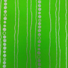 papel de embrulho liso verde com riscas e circulos