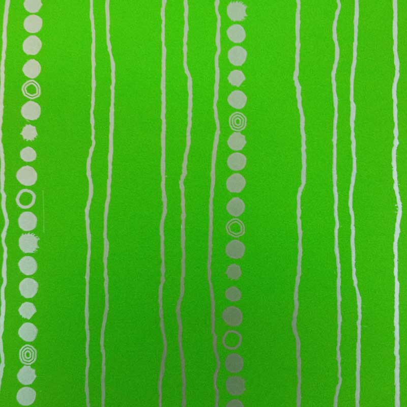 papel de embrulho liso verde com riscas e circulos