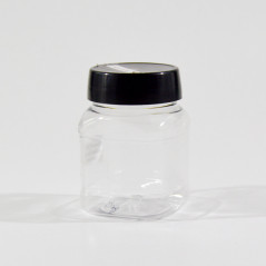 Frasco PET 200ml quadrado modelo bl