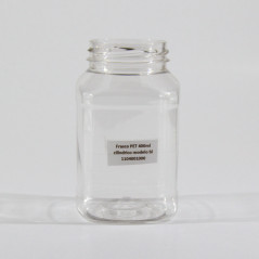 PET-Flasche 400 ml quadratische bl