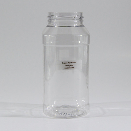 Frasco PET 800ml com pega