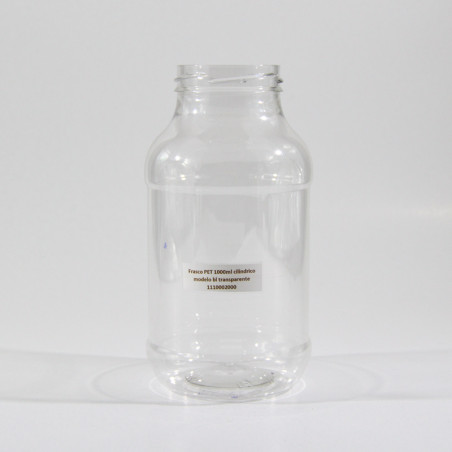 Frasco PET 1000ml cilindrico modelo bl