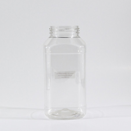 Frasco PET 1000ml quadrado modelo bl